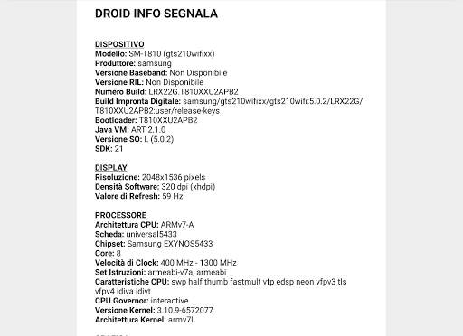 Droid Hardware Info screenshot 14