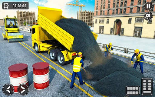 Snow Excavator Road Truck Game screenshot 2