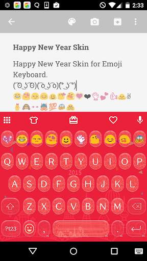 🎊New Year Emoji Keyboard🎉 screenshot 1