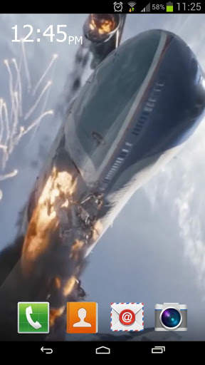 Plane crash!!!  Live Wallpaper screenshot 1