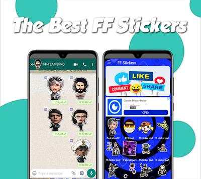 StickerApps For WhatsApp: Free Fire 's screenshot 2