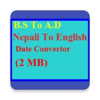 Nepali To English Date Convert icon