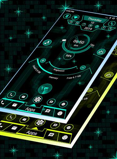Radical Launcher 2020 - Hi-tech theme screenshot 5