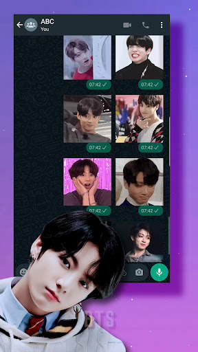 Jungkook BTS Animated Stickers screenshot 3