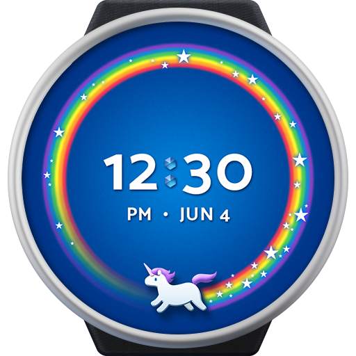 Unicorn Wear - an animated watch face for Wear OS screenshot 9