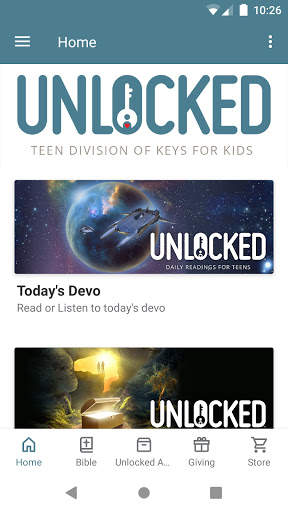 Unlocked - Teen Devotional screenshot 1