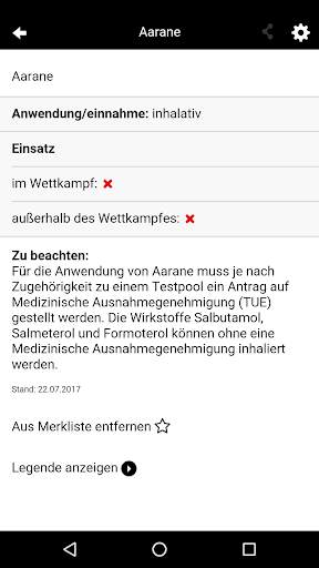 NADA App screenshot 3