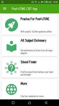 Post UTME CBT Practice For Post-UTME 2018 screenshot 1
