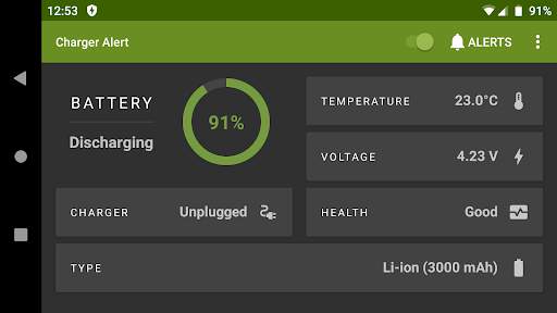 Charger Alert (Baterai Alarm) screenshot 8