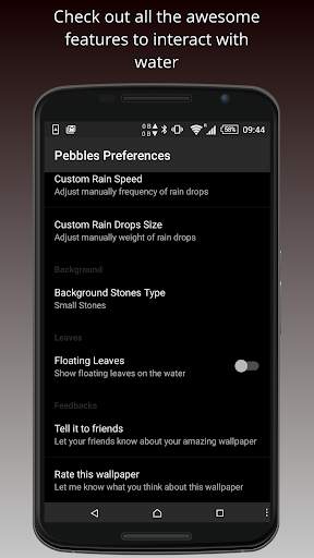 Pebbles - Live Water Wallpaper screenshot 3