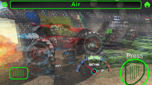 Monster Truck Stunts, Race and Crush Cars screenshot 2