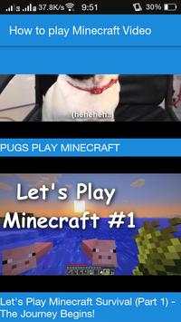 How to play Minecraft Video screenshot 3