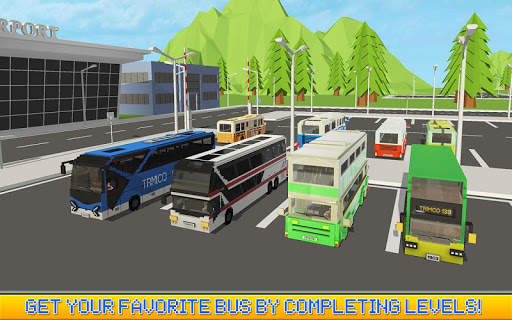 Blocky City Bus SIM driver screenshot 5