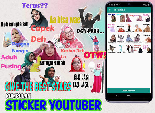 Sticker Youtuber 2020 Cute for screenshot 4