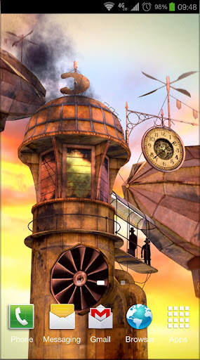 3D Steampunk Travel Pro lwp screenshot 3