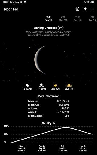 My Moon Phase - Lunar Calendar screenshot 5
