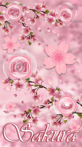 Lovely Pink Sakura Themes Live Wallpapers screenshot 1