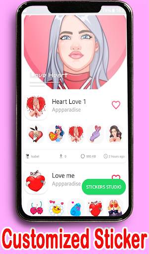Animated Love Stickers for Whatsapp WASTickerApp screenshot 4