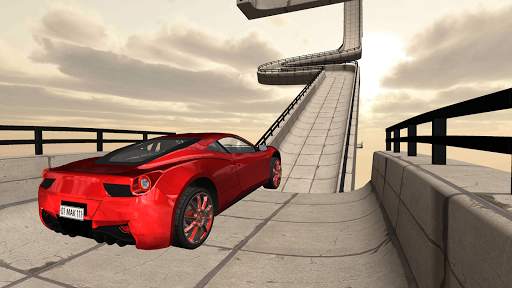 Sky Car Driving on Extreme Stunt Track screenshot 1