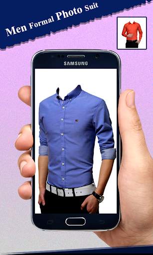 Men Formal Shirt Photo Suit screenshot 1