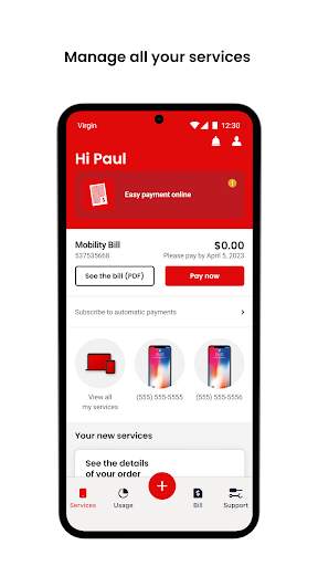 Virgin Plus My Account screenshot 1