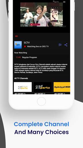 OXS TV - Live TV Indonesia screenshot 4