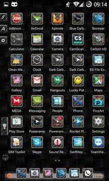 TSF Shell Theme Carbon HD 10 تصوير الشاشة
