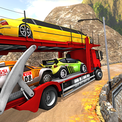 ikon Truk Trailer Transporter Mobil
