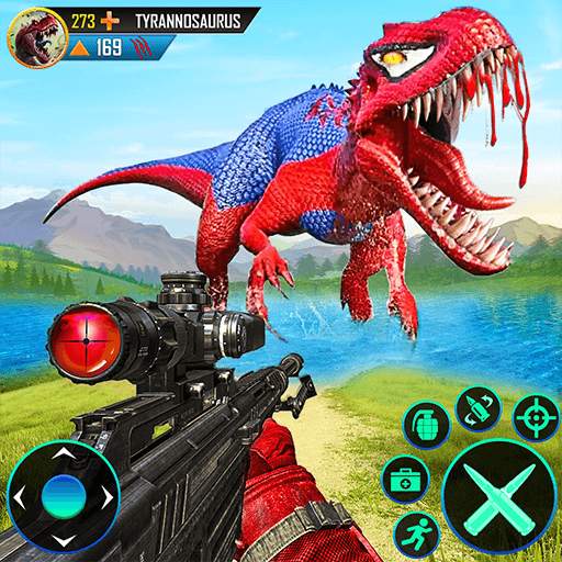 Wild Dino Hunting Gun Games скриншот 1
