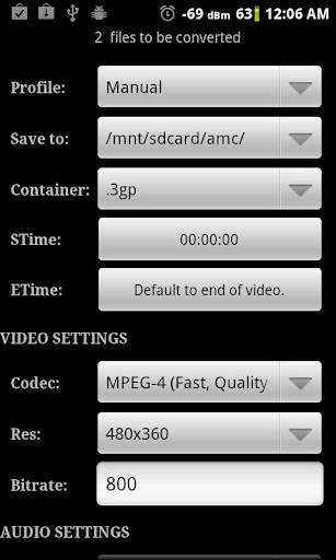 Video Converter Android screenshot 3