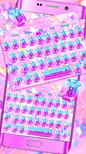 Diamond Heart Keyboard Theme screenshot 1
