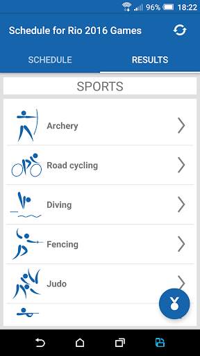 Schedule for Rio 2016 Games screenshot 3