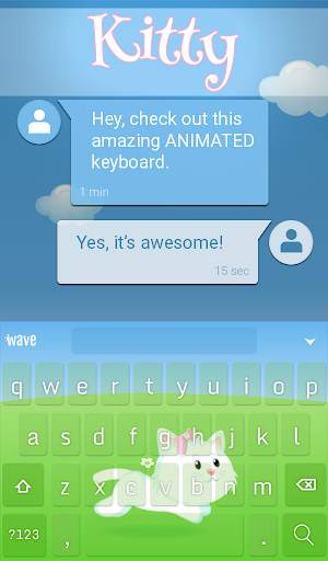 Kitty Animated Keyboard   Live Wallpaper screenshot 3