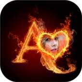 3D Fire Text Photo Frame 1.1