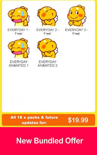 QooBee Agapi WAStickerApp screenshot 4