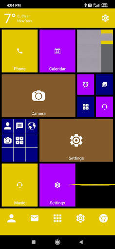 Win 10 metro launcher theme screenshot 6