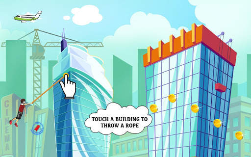 City bounce rope hero–Free offline adventure games screenshot 2