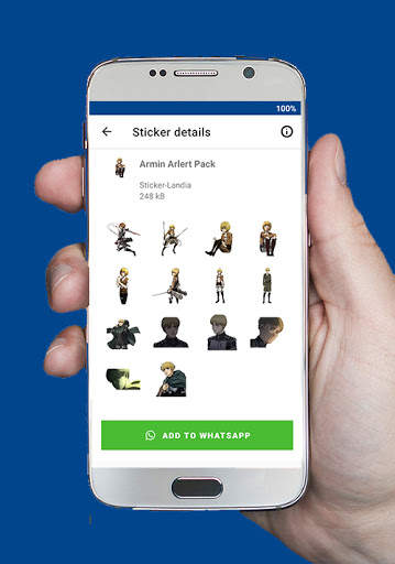 AOT WAStickersApps: Attack on Titan Stickers screenshot 5