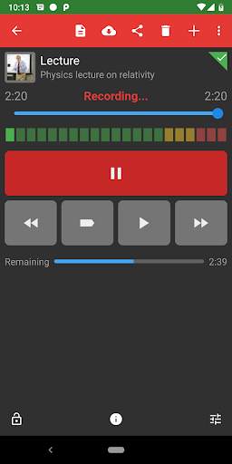 Dictadroid Lite - Voice Recorder screenshot 5