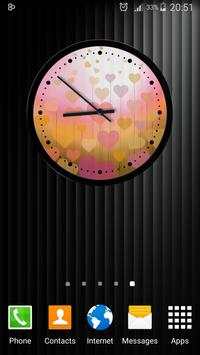 Theme Hearts Clock 3 تصوير الشاشة