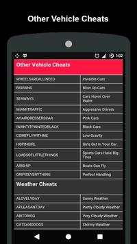 Cheat Codes for GTA Vice City screenshot 5