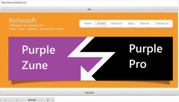 Purple Zune Web Browser 2 screenshot 3