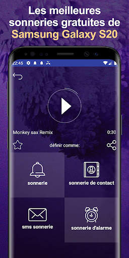 Sonneries Galaxy S20 Ultra screenshot 1