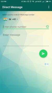 Direct WhatsApp Message скриншот 1