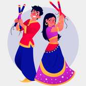 Navratri Garba Status : Sticker, Photo Studio Lab