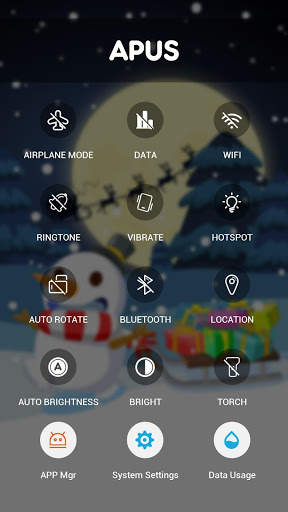 Merry Christmas Cute Snowman-APUS Launcher theme screenshot 6