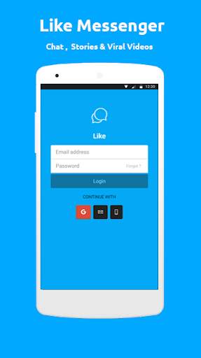 Like messenger : Chat ,  Stories & Viral Videos screenshot 1