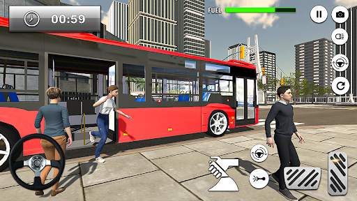 Metro Bus Driving Games 3D : Modern Bus driver screenshot 1