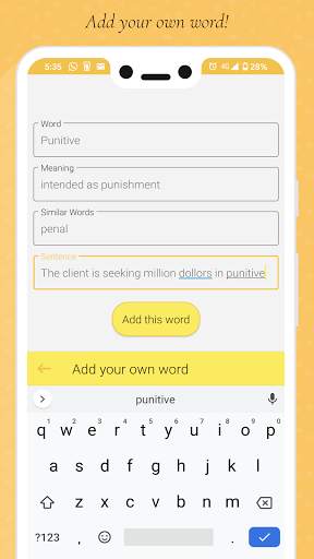 Vocabulary Flashcards скриншот 4