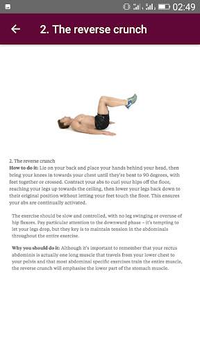 SIX PACK ABS WORKOUT screenshot 7